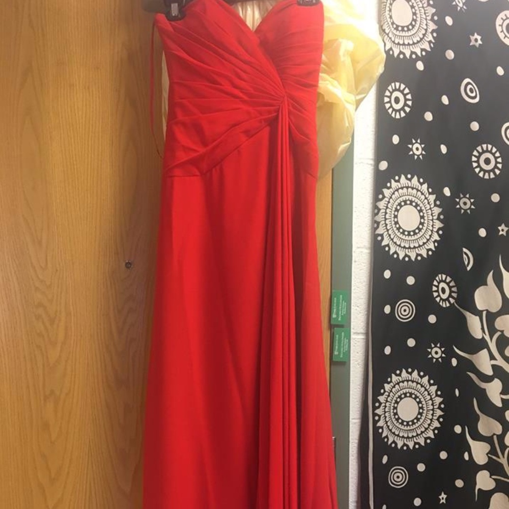 Size 6 Red Chiffon Dress